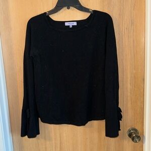 Premise Soft Rayon Blend Sweater Bows on Bell Sleeve Cuffs Medium Junior’s Large